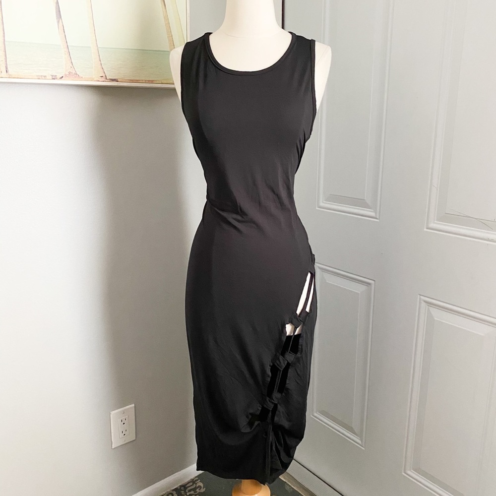 Fashion Nova Black Cleavage Dress 2XL